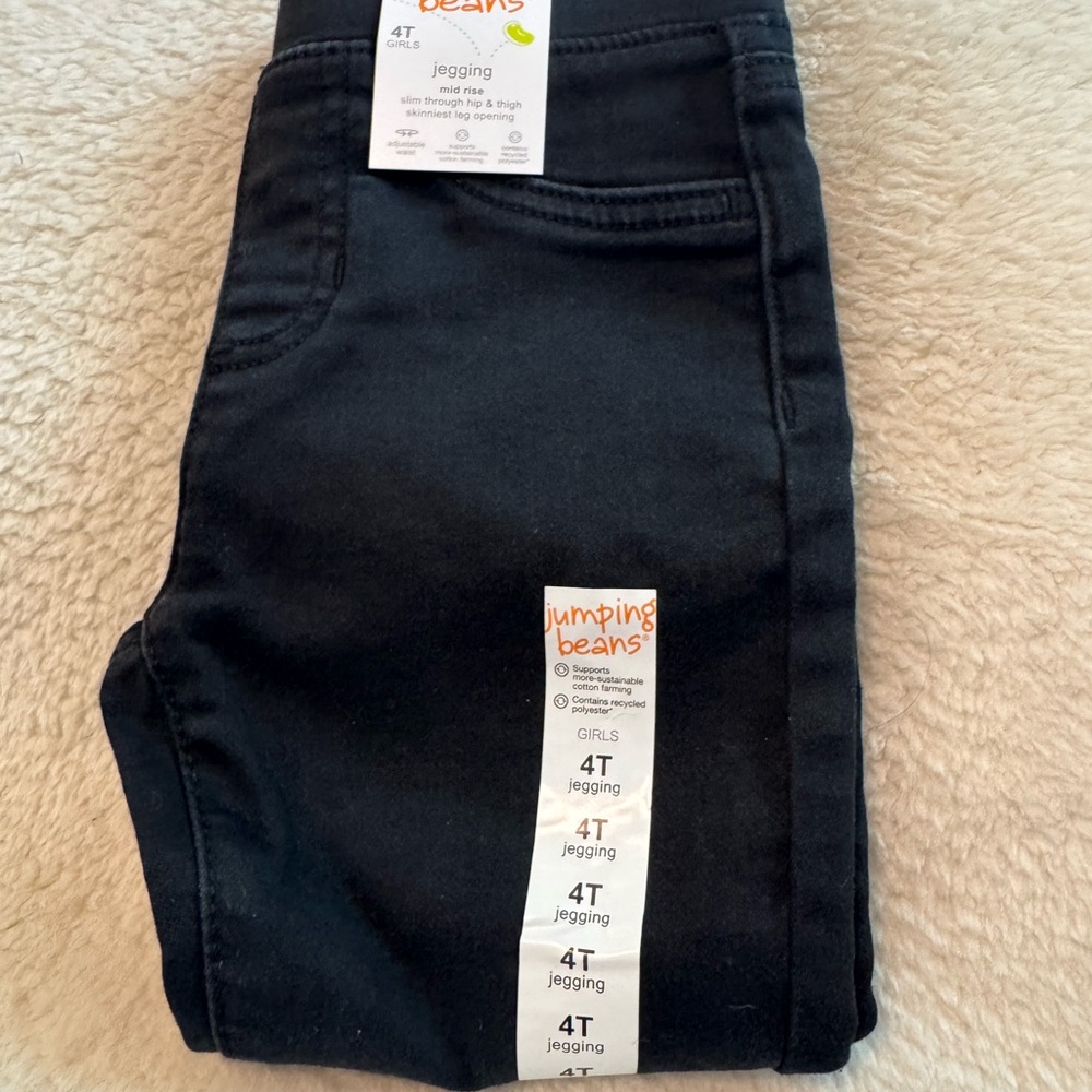 jumping beans Black Jegging Shorts for Kids